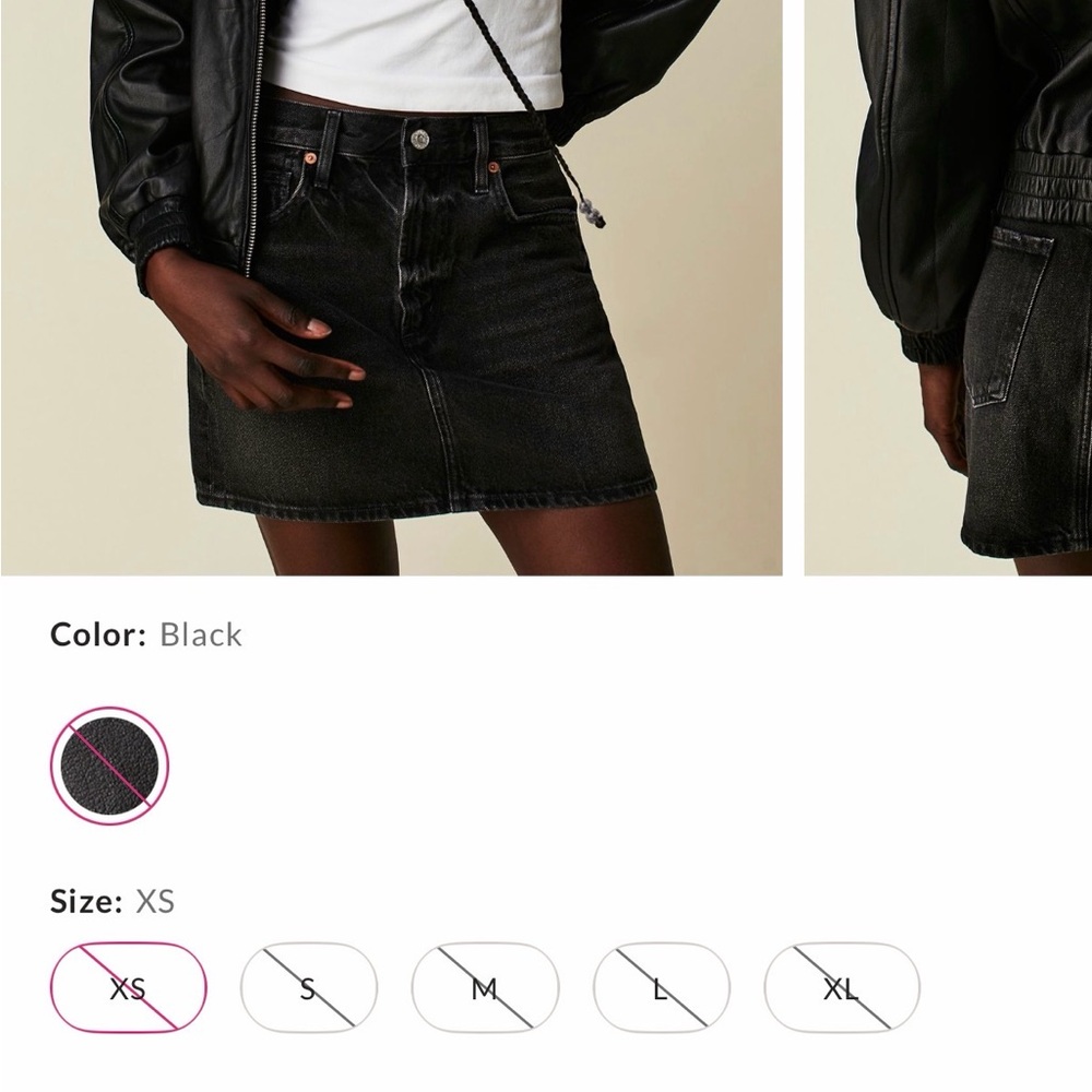 Mauritius Irka leather bomber - free people XS - Picture 5 of 11